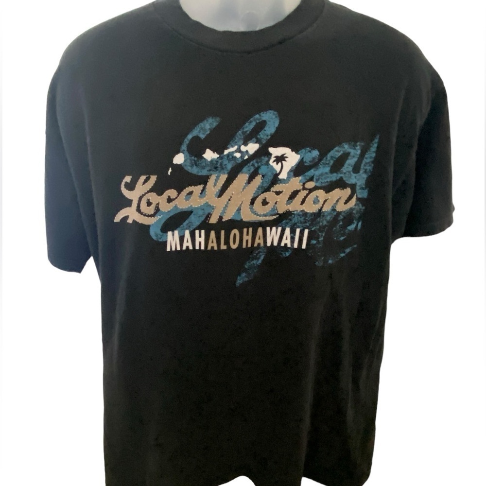 LOCAL MOTION Surf Aloha Hawaiian Tee Shirt Men L Large